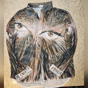 Dior Homme x Raymond Pettibon Mesh Shirt SZ L